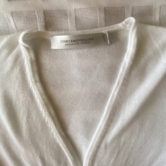 White Cardigan Contemporaine from Simons Excellent Condition - Picture 2 of 11